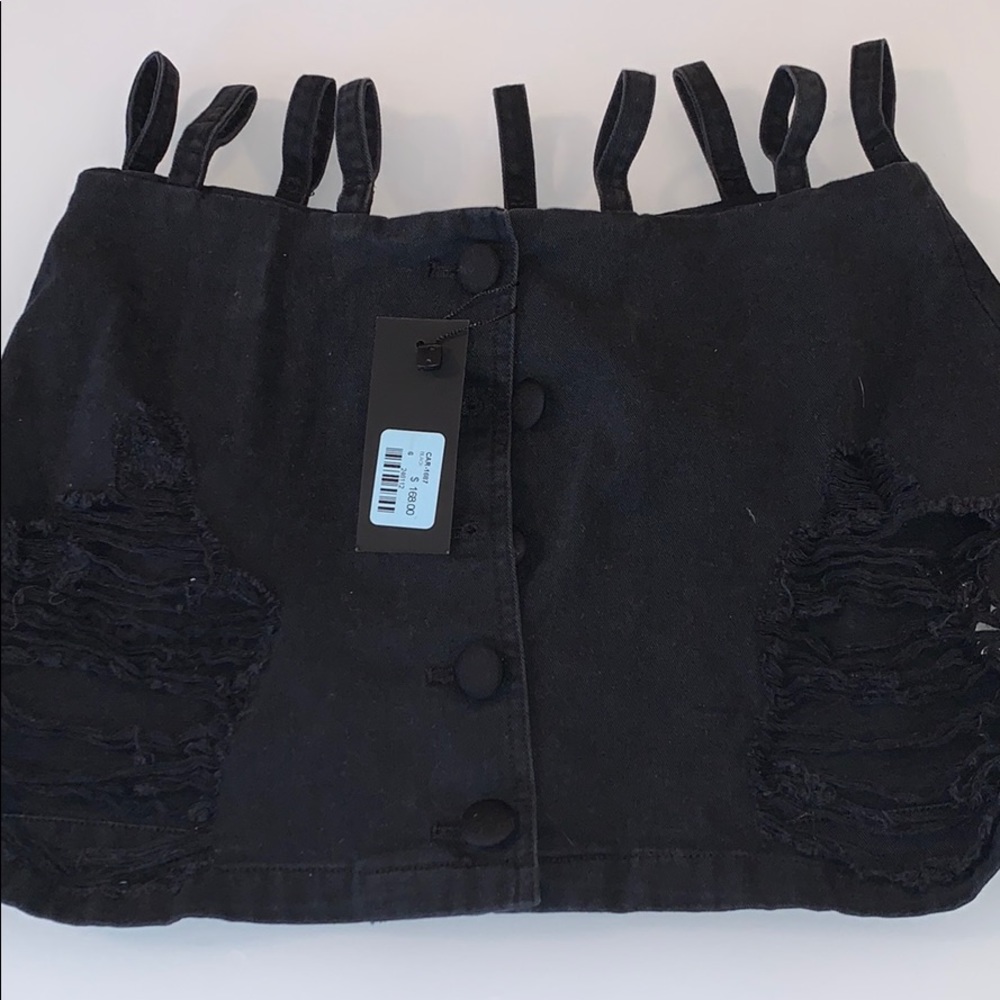 CARMAR Denim Mini Skirt